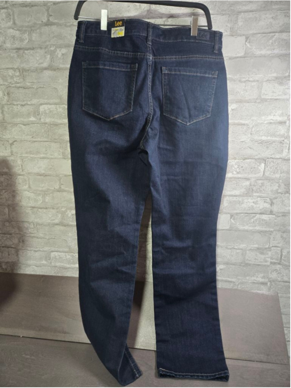 Women's Lee Dark Blue Straight Leg Jeans Size 12 - Picture 5 of 7
